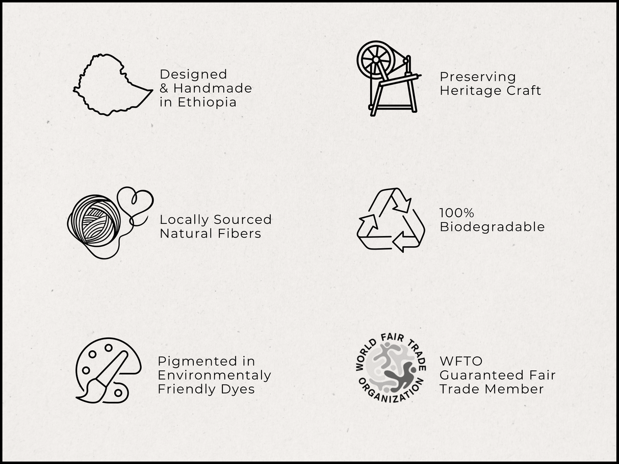 Queen Saba Handwoven Ethiopian Silk Scarf