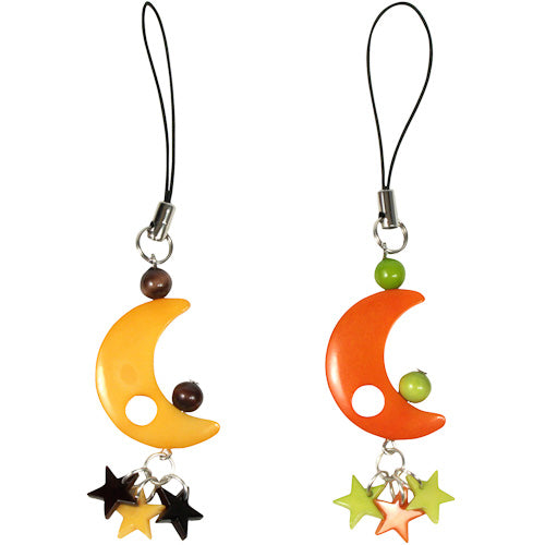 Tagua Nut Moon Ornament