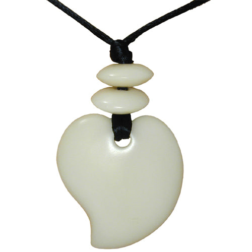Tagua Nut Natural Raindrop Pendant