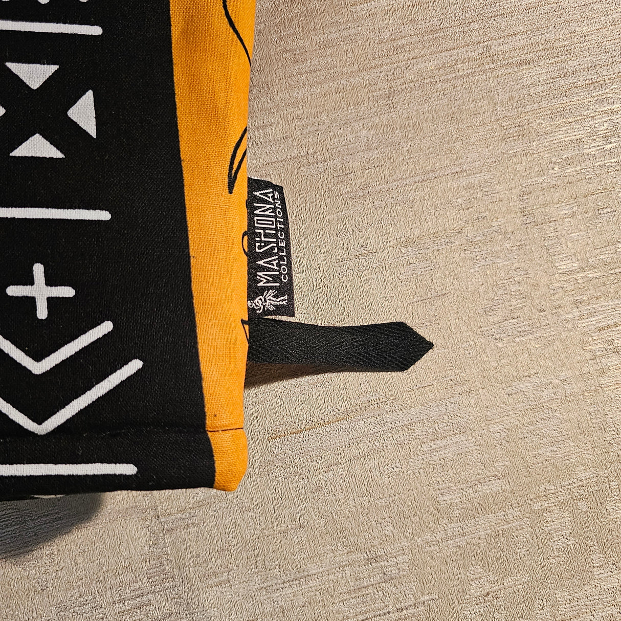 Set of 2 Handmade "Mudcloth" Bogolan Print Inspired African Print Oven Glove-2