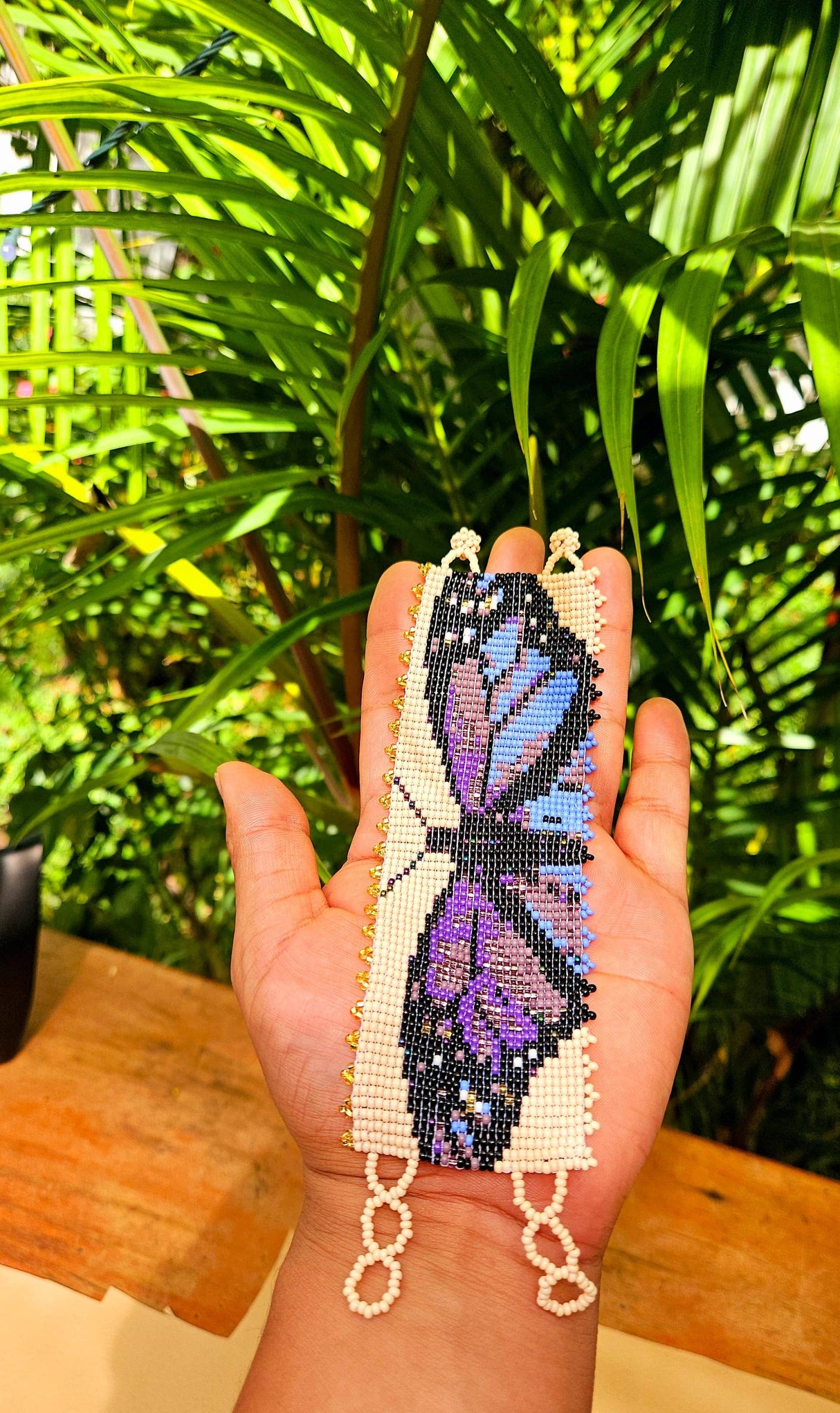 Purple Butterfly Cuff