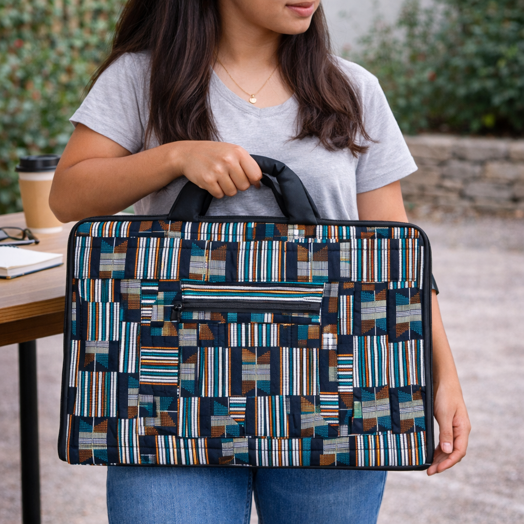 Ugandan Fabric Laptop Bag