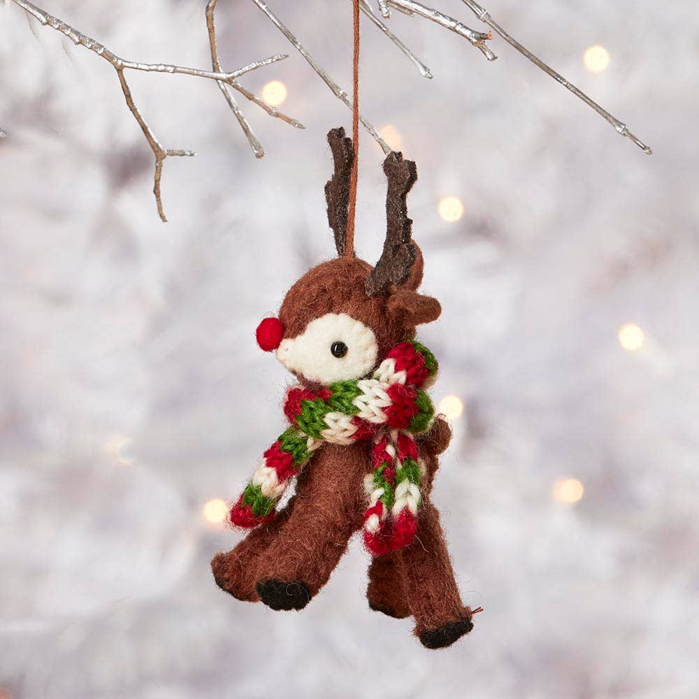 Red-Nose Reindeer Christmas Ornament