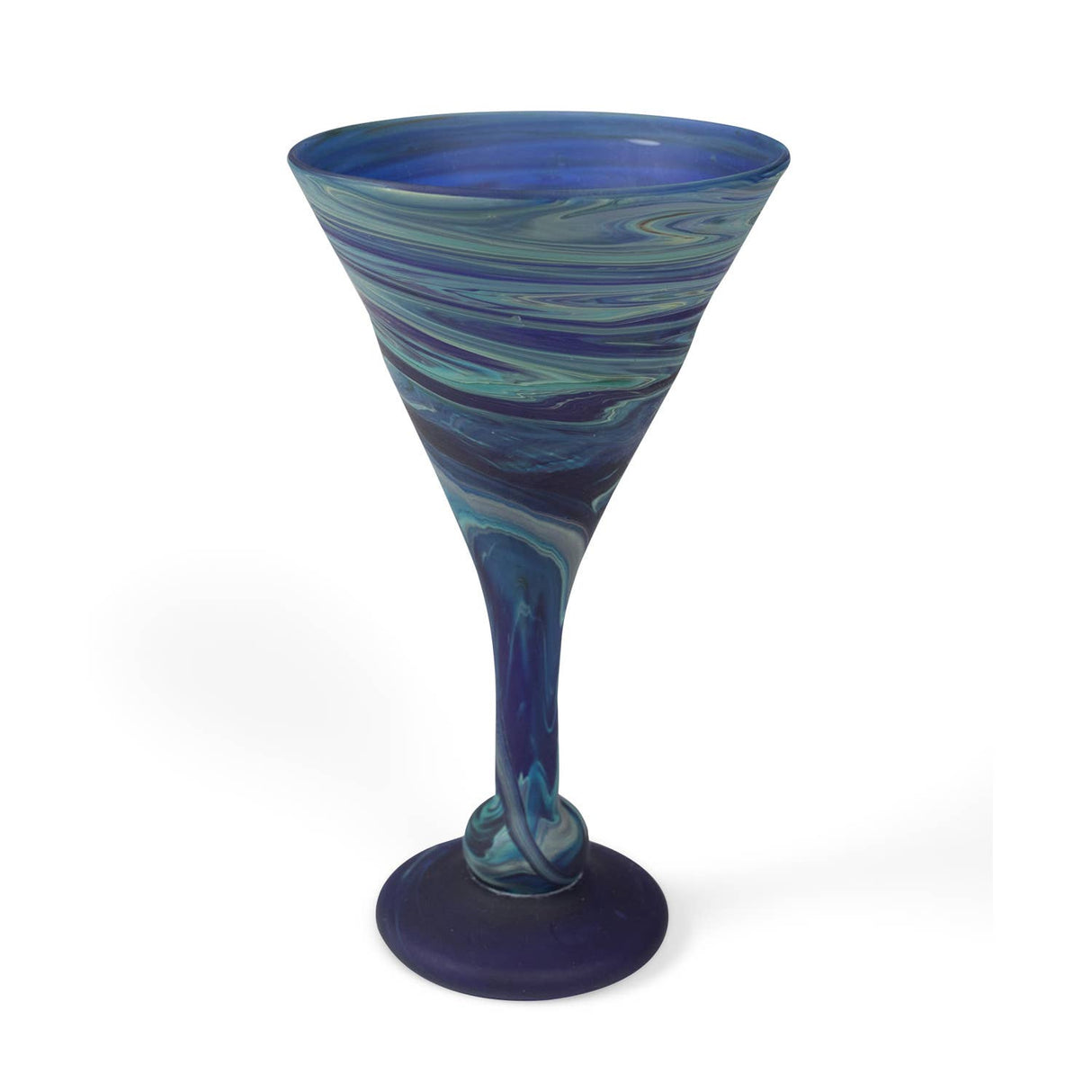 Phoenician Blue Cocktail Glass