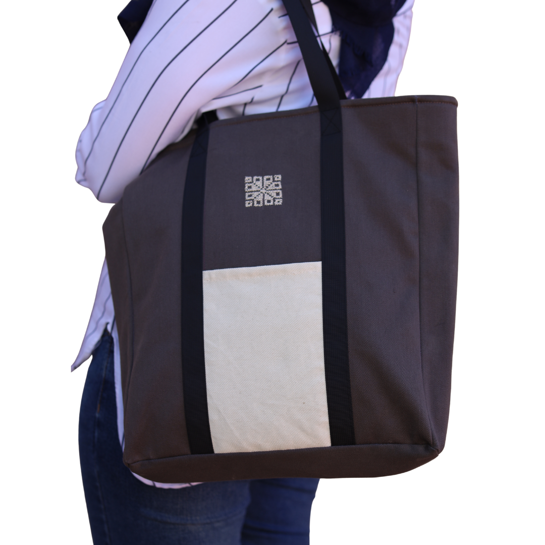 Liyana Market Tote - Brown