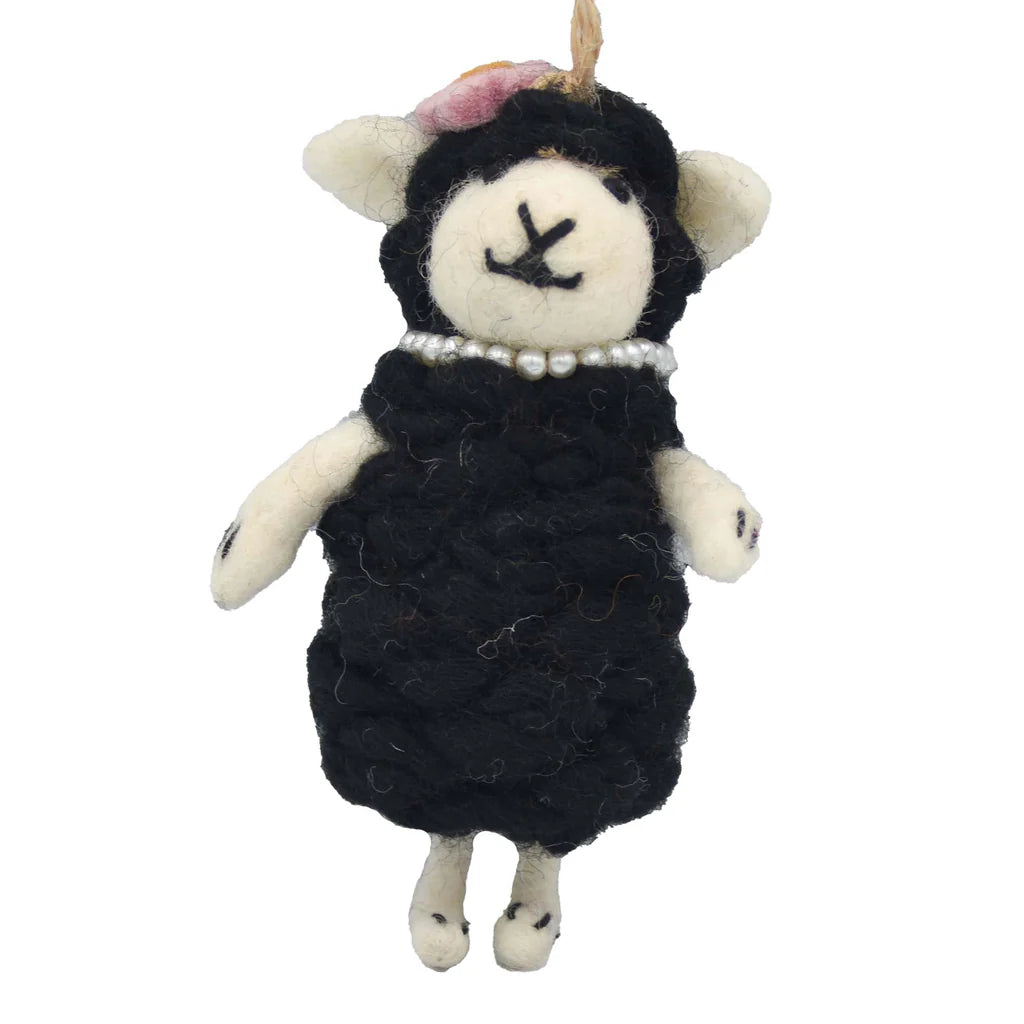 Black Sheep Felt Ornament
