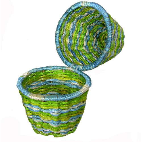 Blue Egg Baskets - Set of 2