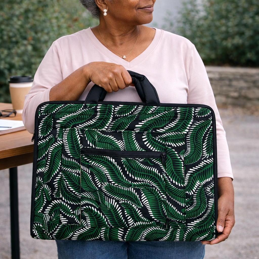 Ugandan Fabric Laptop Bag