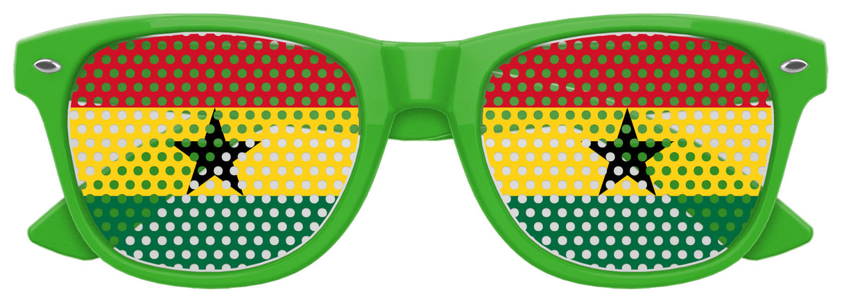 GHANA FLAG World Cup Party Sunglasses