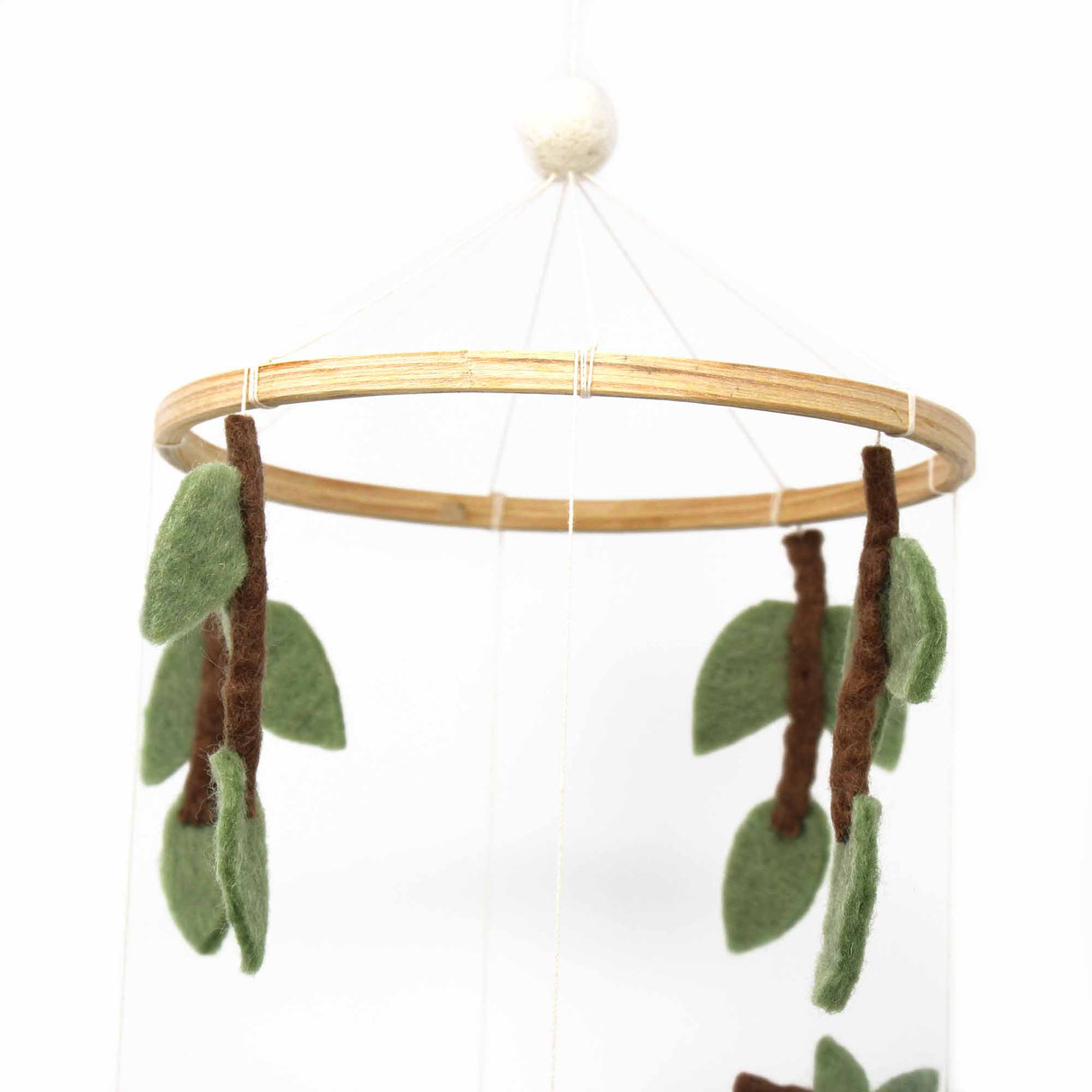 Hand Crafted Felt Sloth Mobile Room Decor Nursery