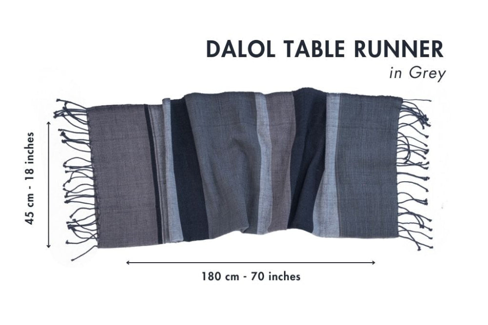 Dalol Handwoven Ethiopian Cotton Table Runner