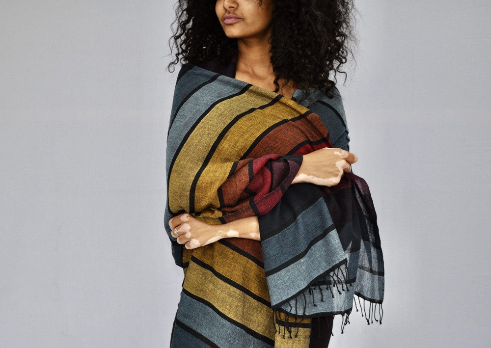 Hassate Handwoven Ethiopian Cotton Shawl