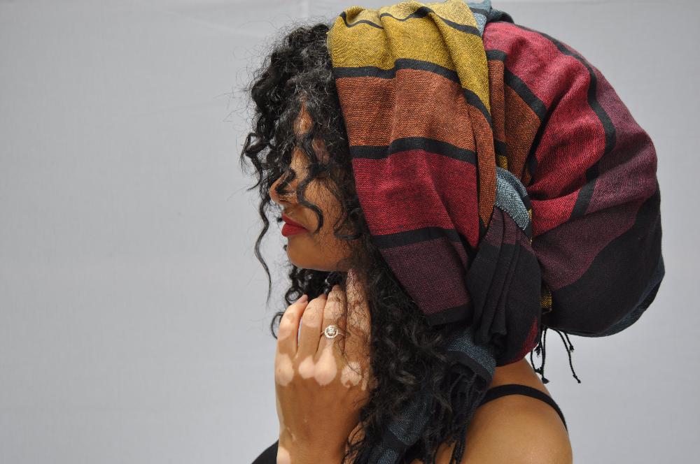 Hassate Handwoven Ethiopian Cotton Shawl