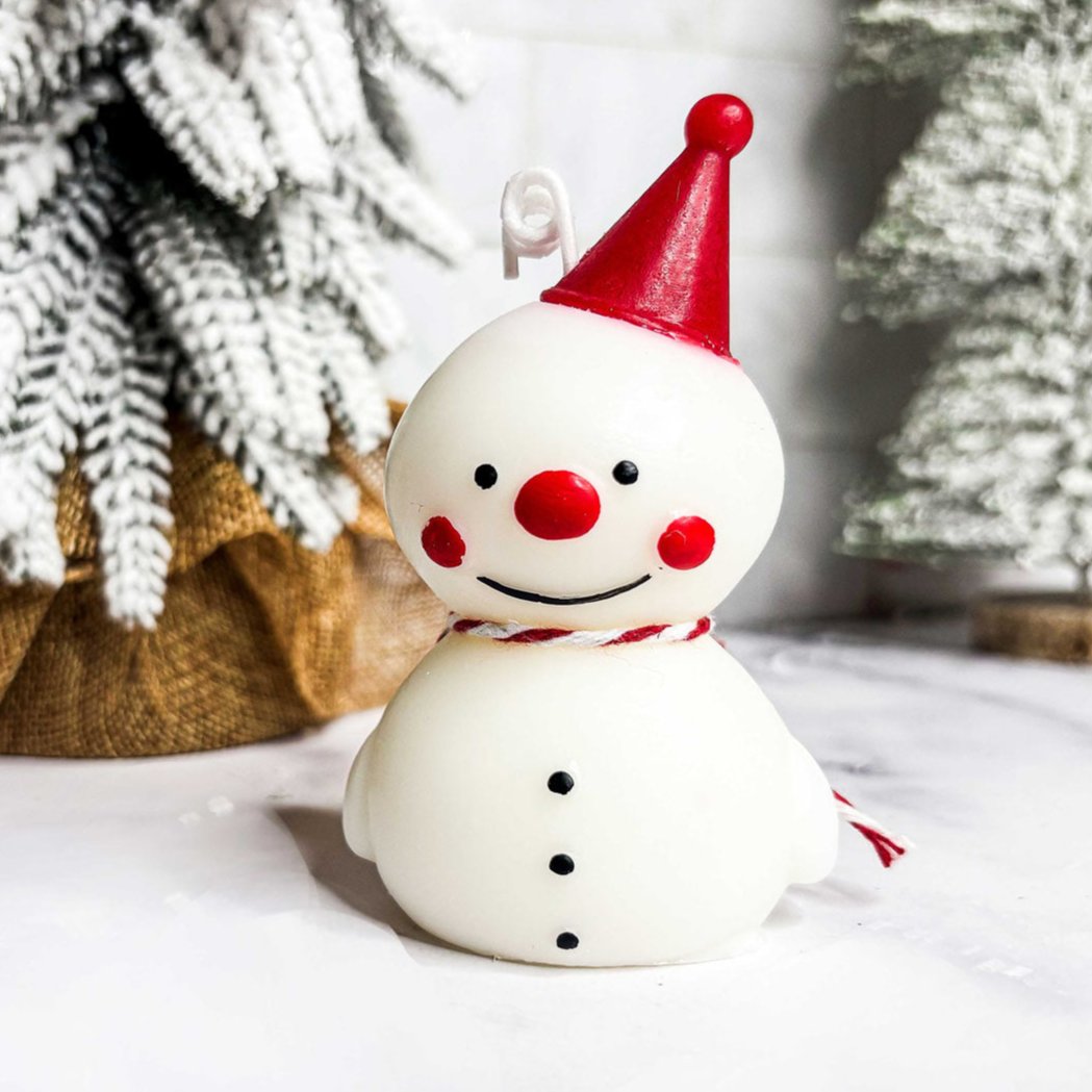 Snowman Candle-0