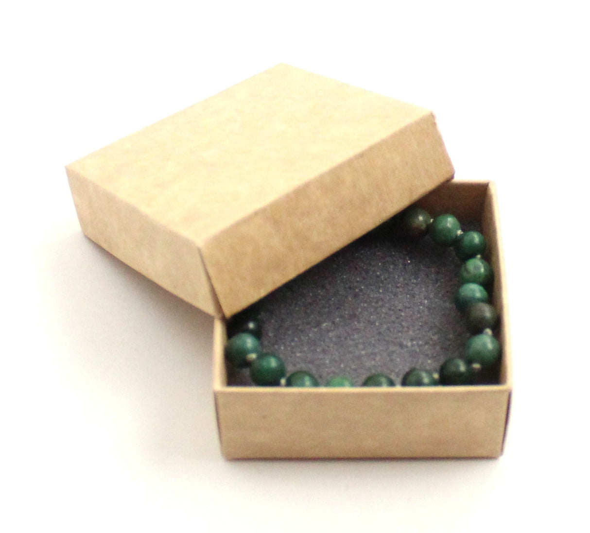 African Jade Gemstone Knotted Green Anklet Bracelet-1