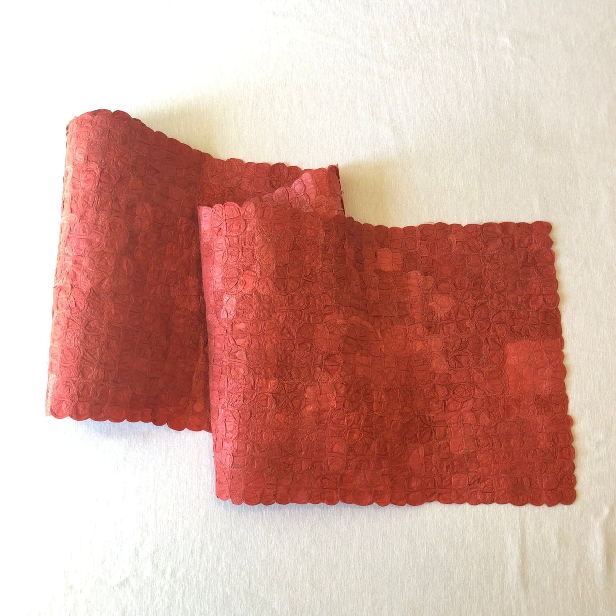 Mulberry Silk Table Runner - Egyptian Red