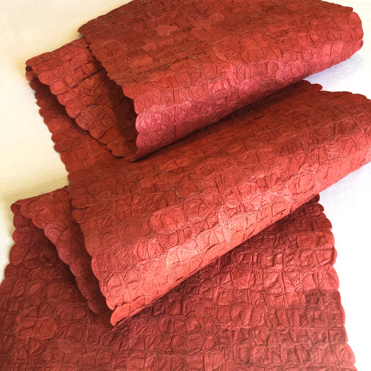 Mulberry Silk Table Runner - Egyptian Red