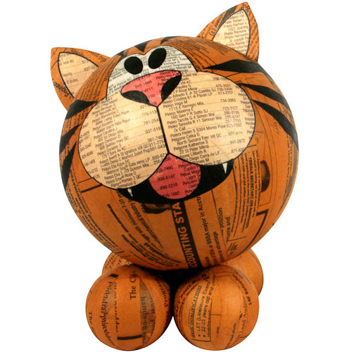 Large Paper Mache Tiger Bank