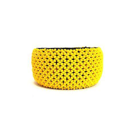 Moyo Beaded Bangle Yellow-0