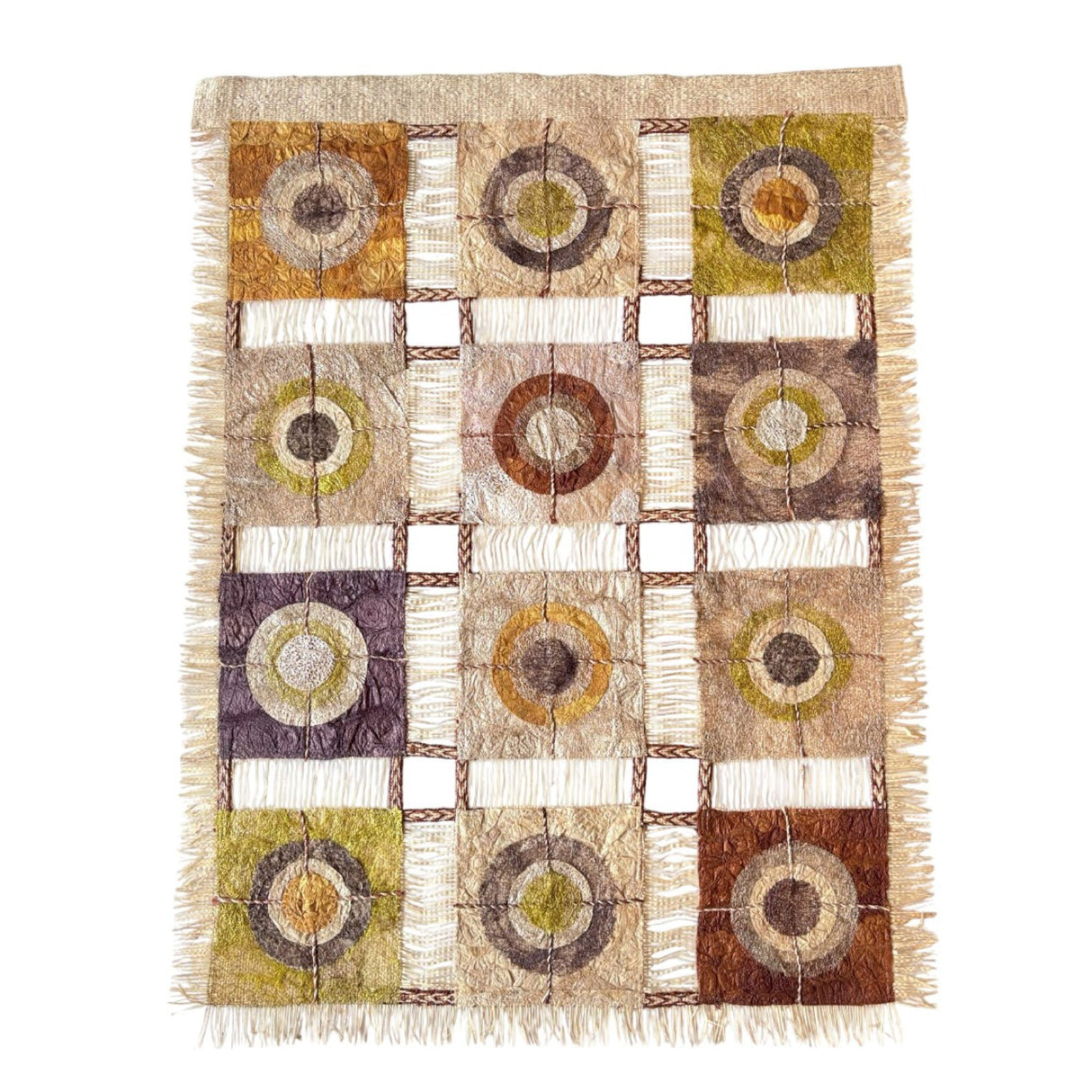 Unity Wild Silk Wall Hanging - Plant Dyed - 20"x26"
