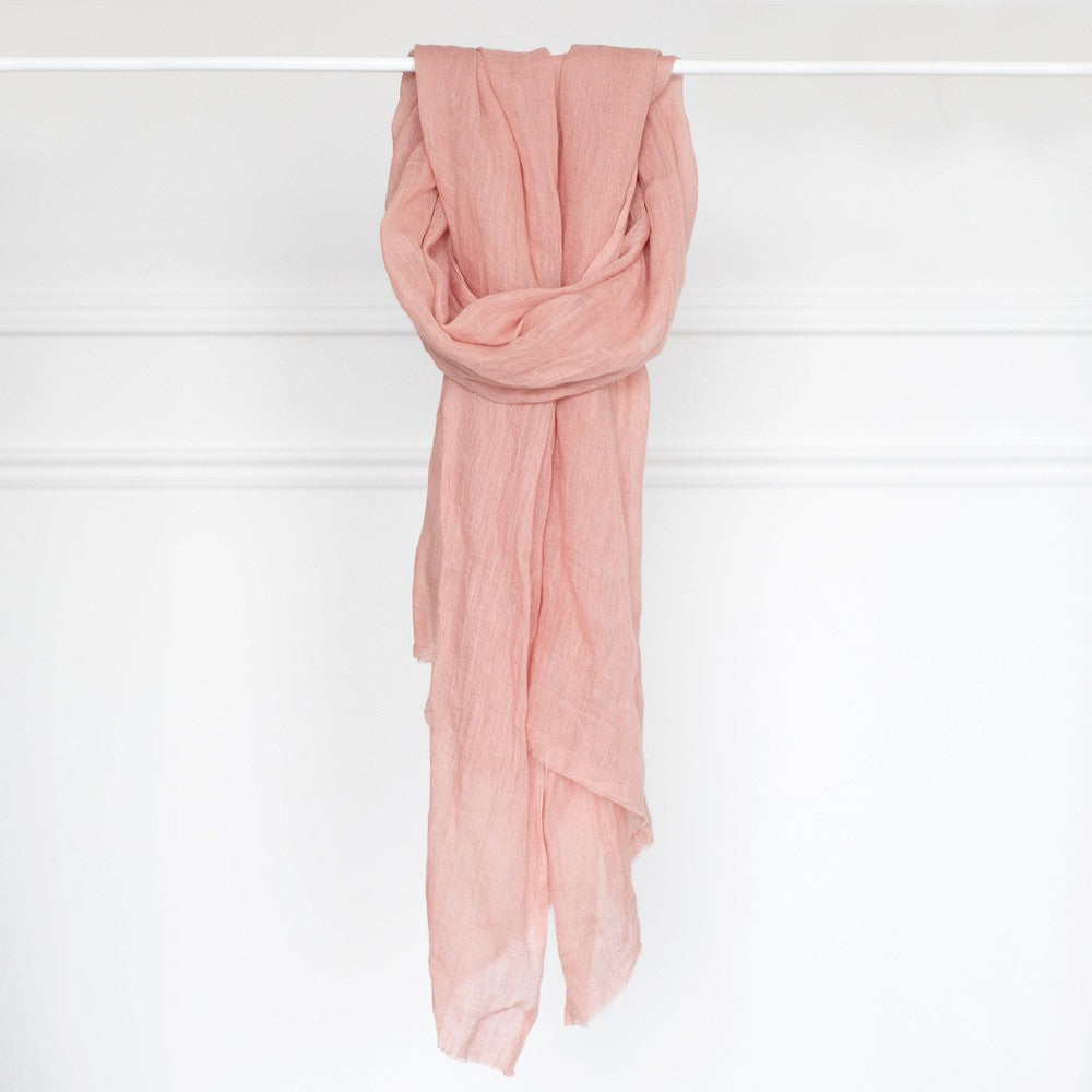 Telba Pure Linen Handwoven Shawl