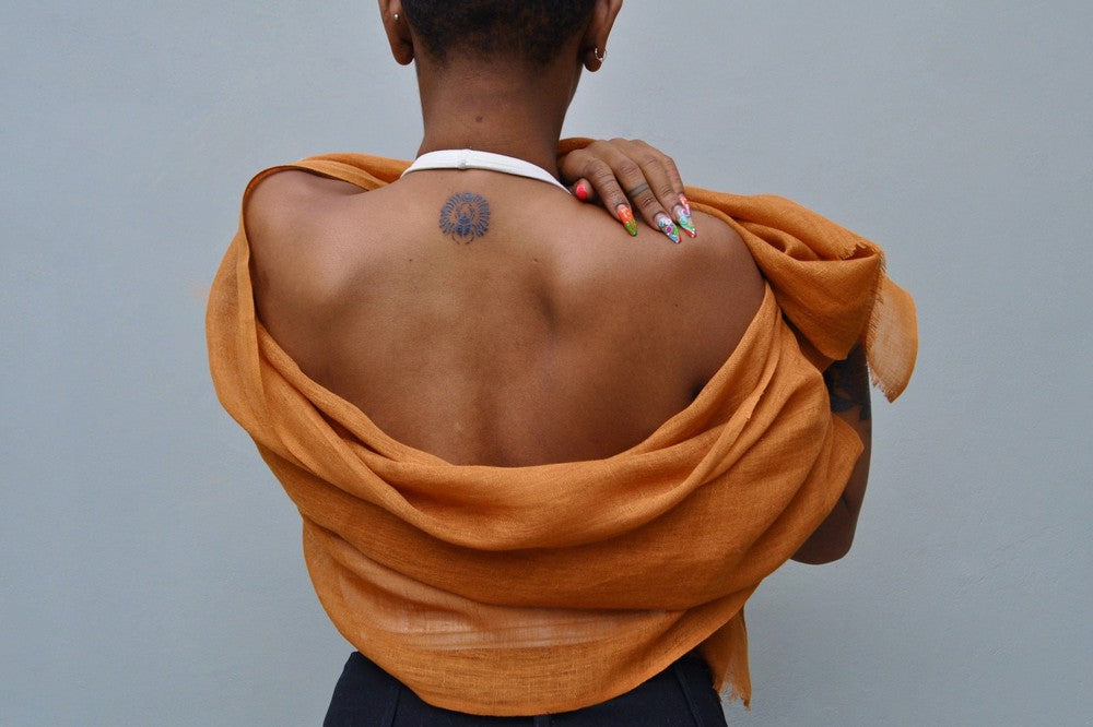 Telba Pure Linen Handwoven Shawl