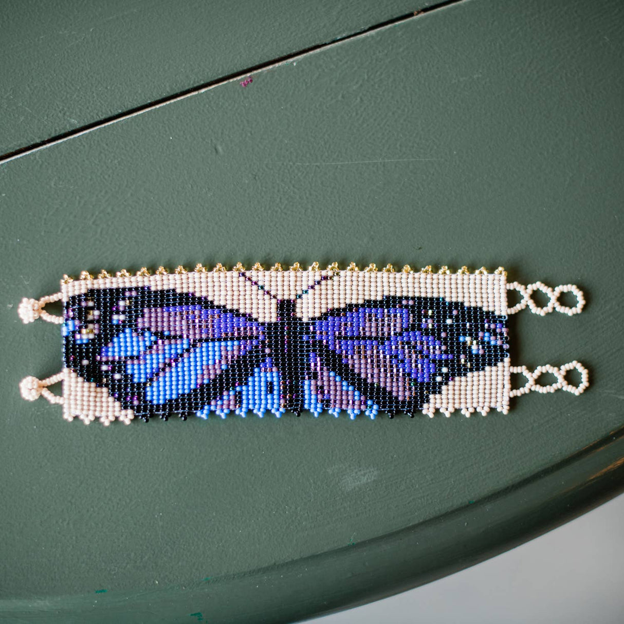 Purple Butterfly Cuff