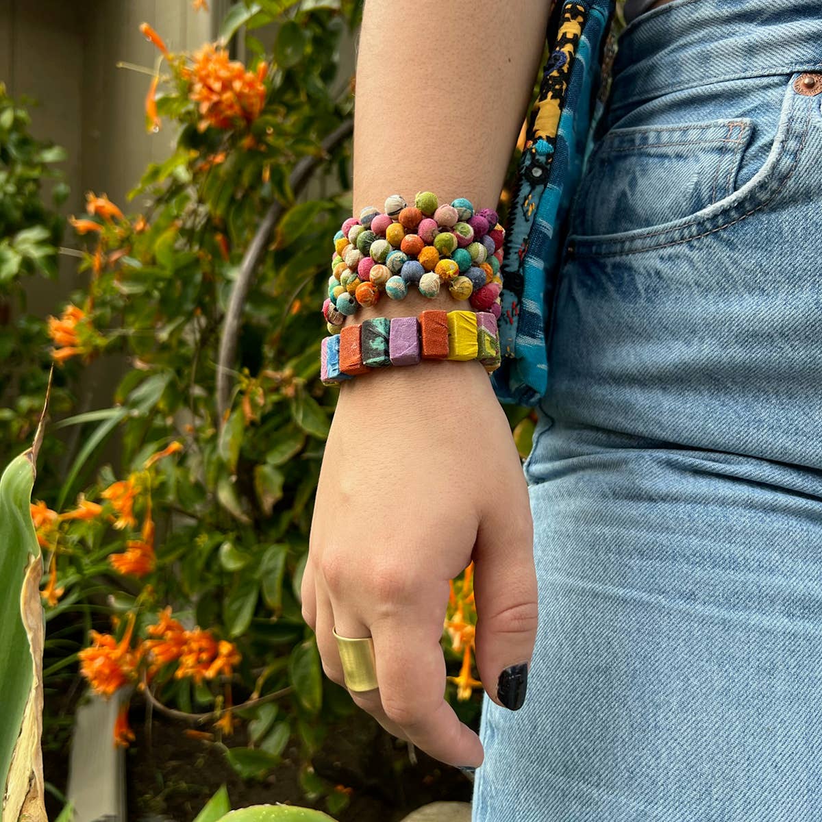 Woven Kantha Bracelet