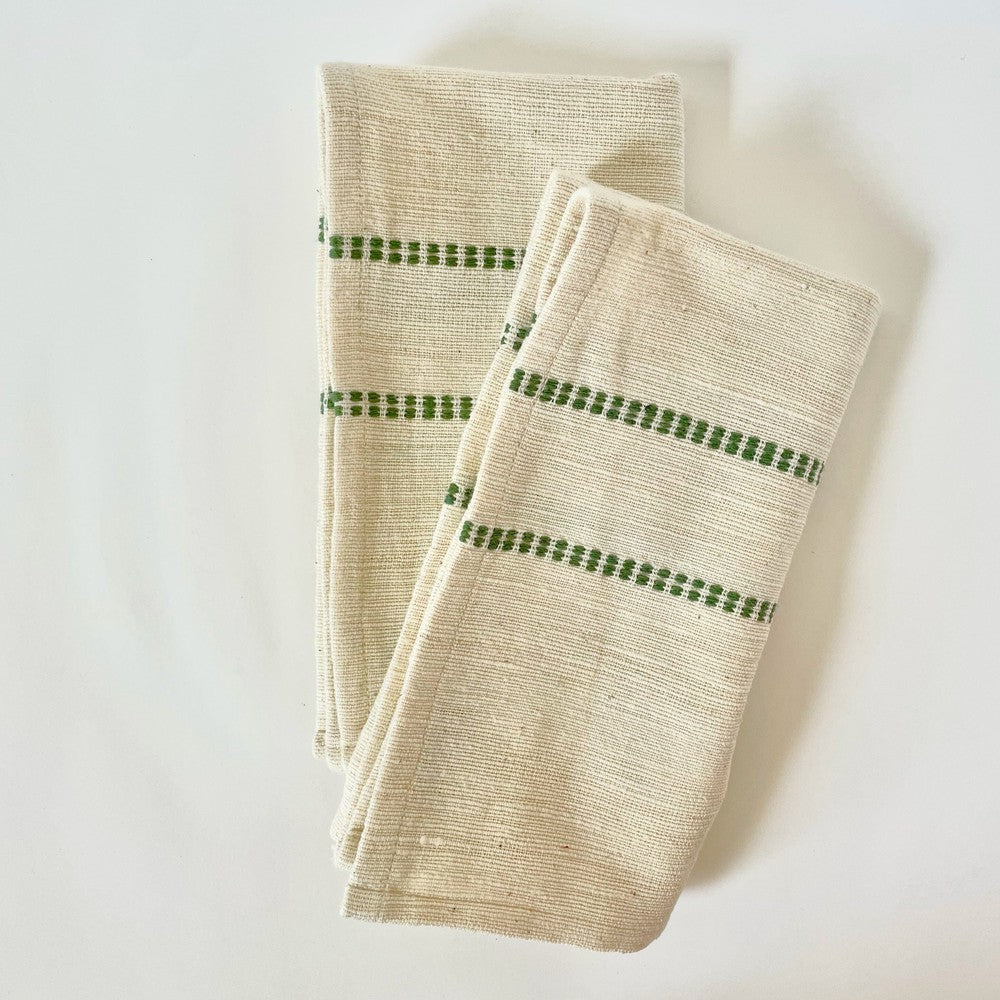 Chamo Handwoven Ethiopian Cotton Napkins | Set of 2