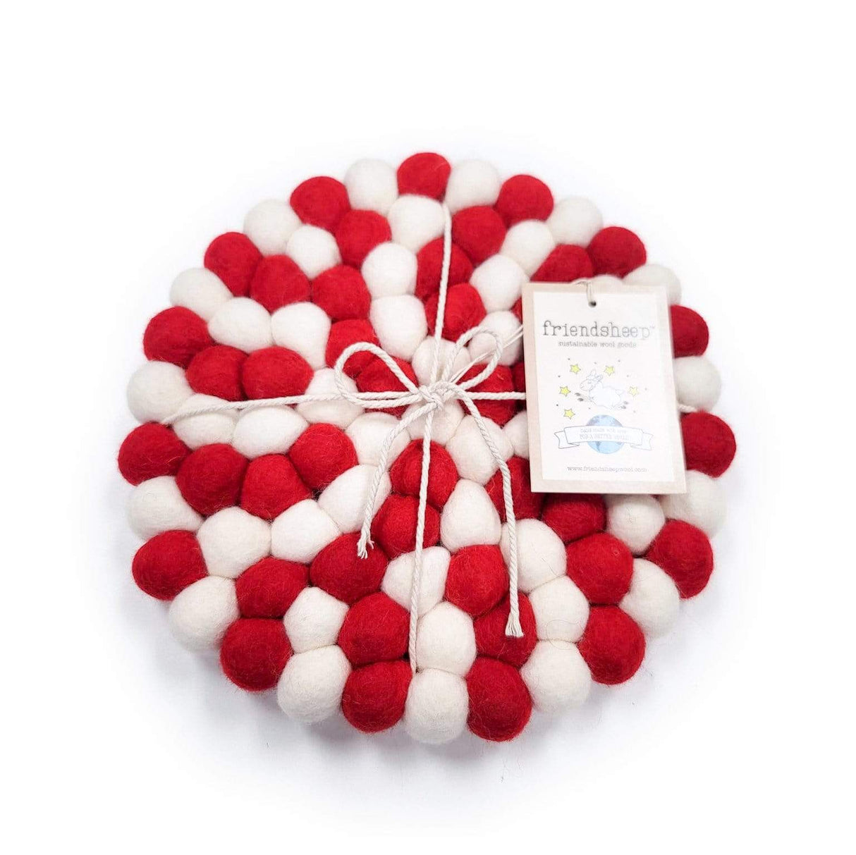 Candy Cane Eco Coasters/Trivets