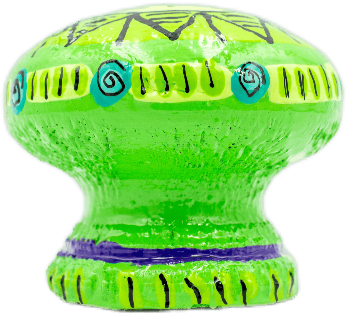 handmade painted paper mache mouse shapped piggy bank 10