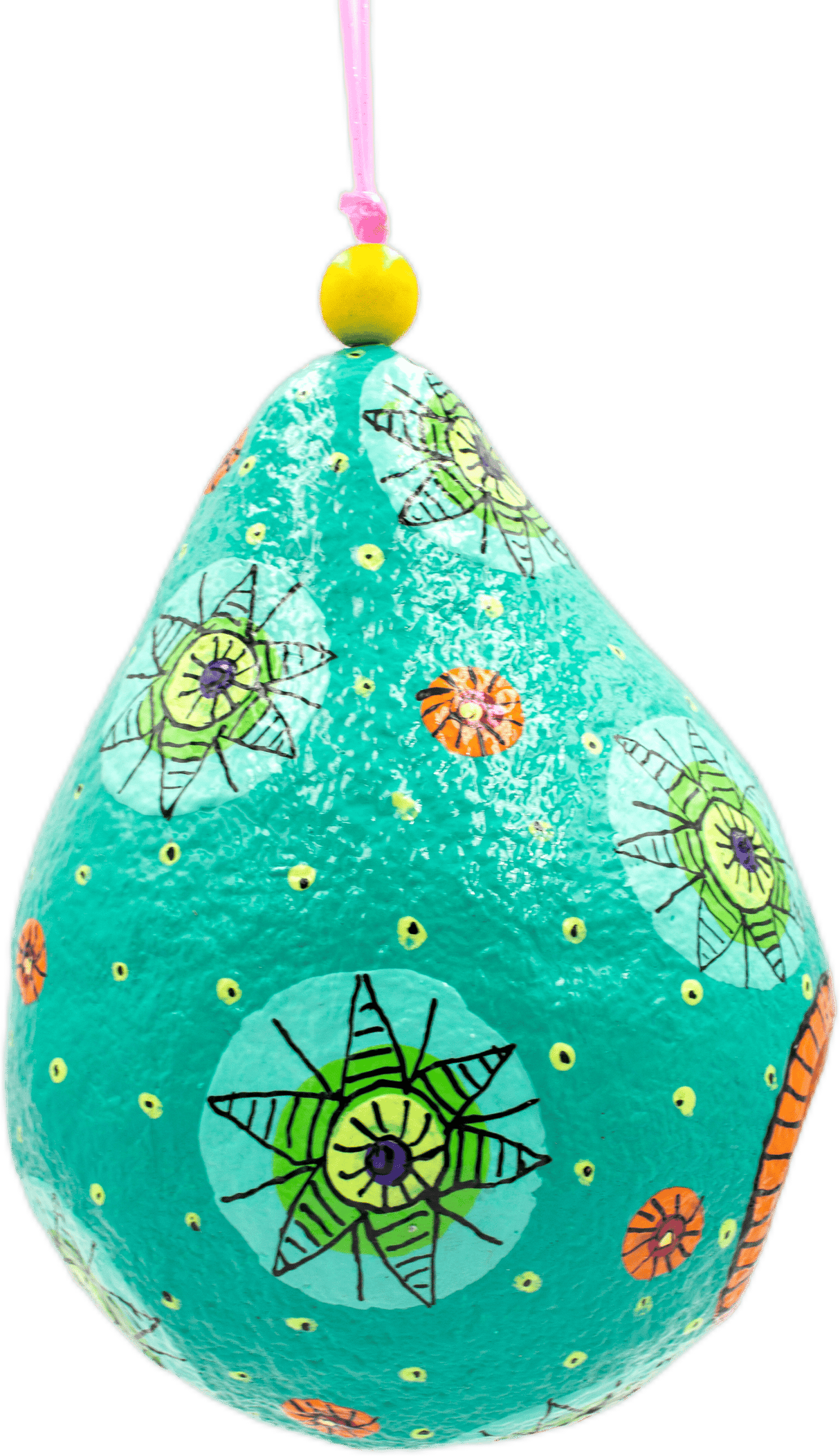 handmade painted paper mache mouse shapped piggy bank 43