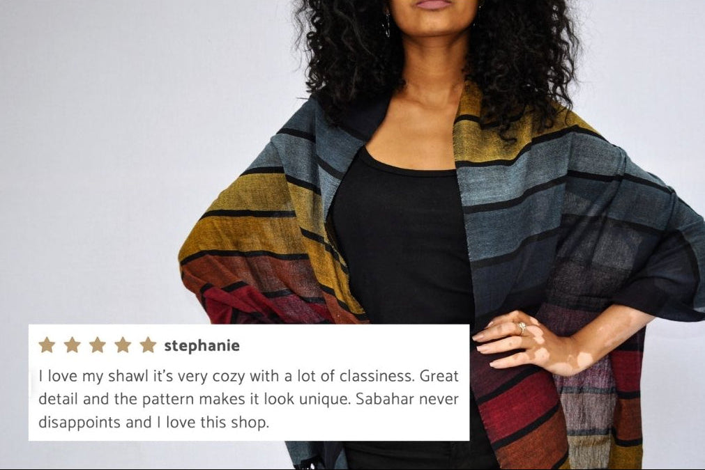 Hassate Handwoven Ethiopian Cotton Shawl