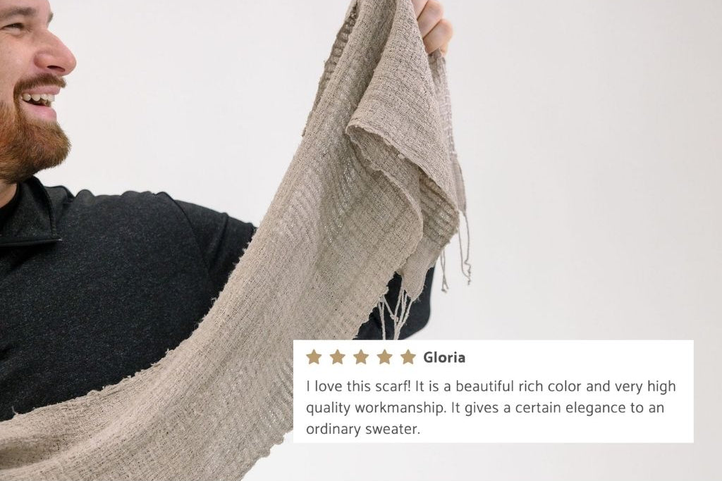 Queen Saba Handwoven Ethiopian Silk Scarf