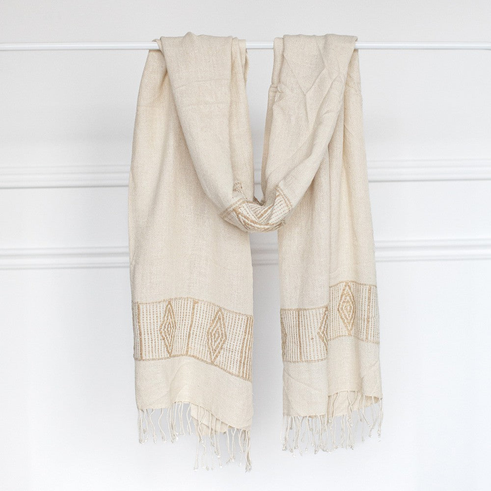 Queen Menon Handwoven Ethiopian Silk Shawl