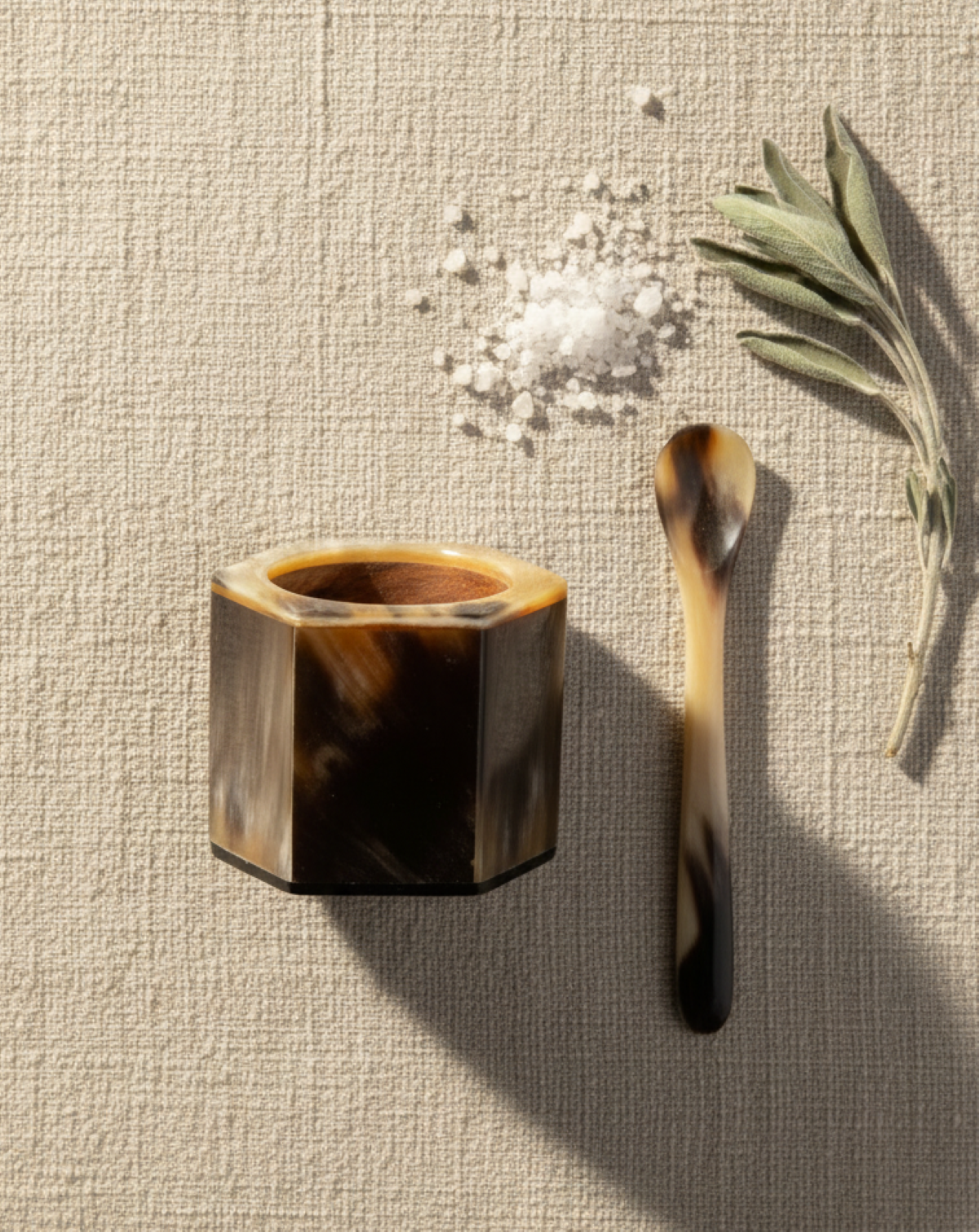 Horn Sugar Scooper Set