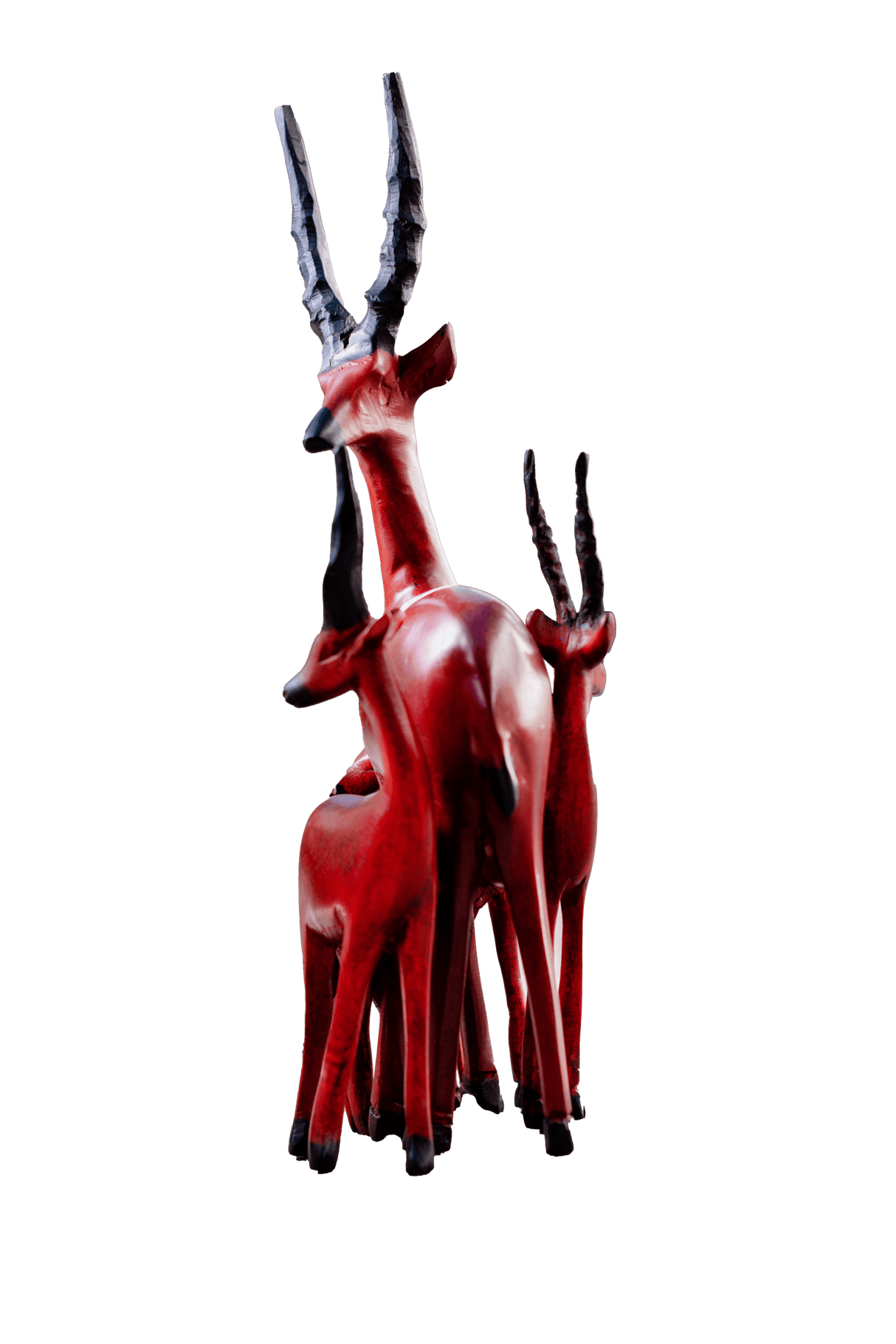 wooden giraffe seated brown and yellow 8