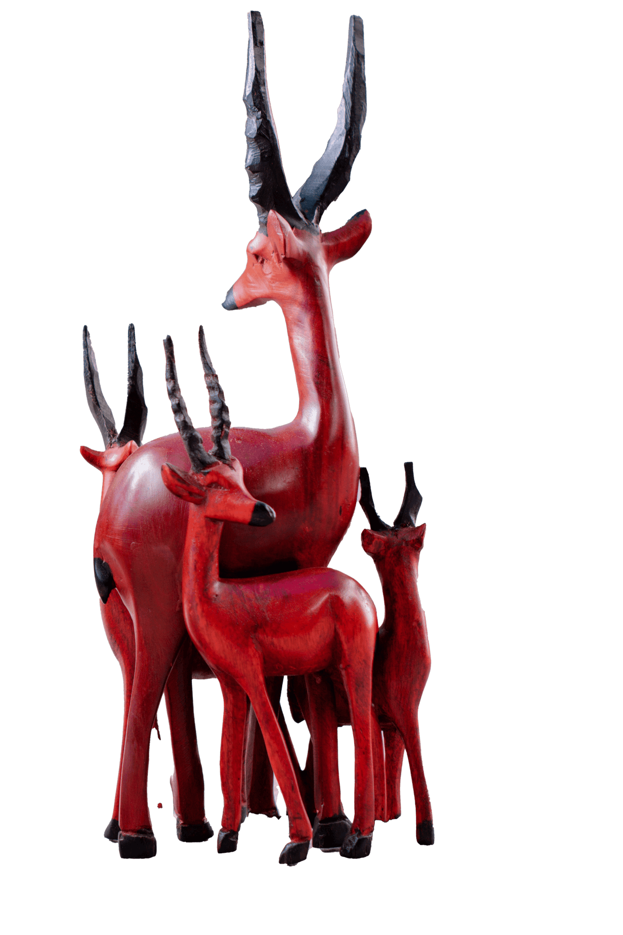 wooden giraffe seated brown and yellow 9