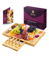 Cheese Board Set with Knives, 16.5“ x 11”-5