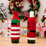 2-Piece Cable-Knit Wine Bottle Covers