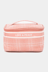 Fame Love & Peace Striped Handle Bag