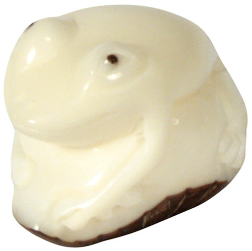 Frog in Relief Tagua Figurine