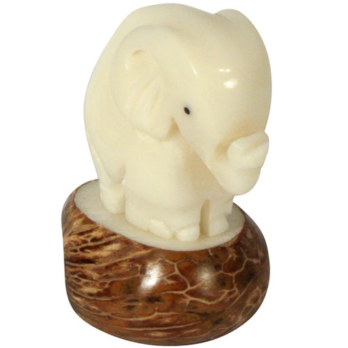 Elephant Tagua Nut Figurine