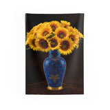 Colorfull Vase Sunflower Tapestry-0