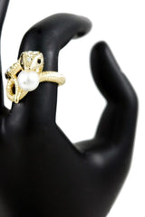 Studded Snake Metal Ring-1