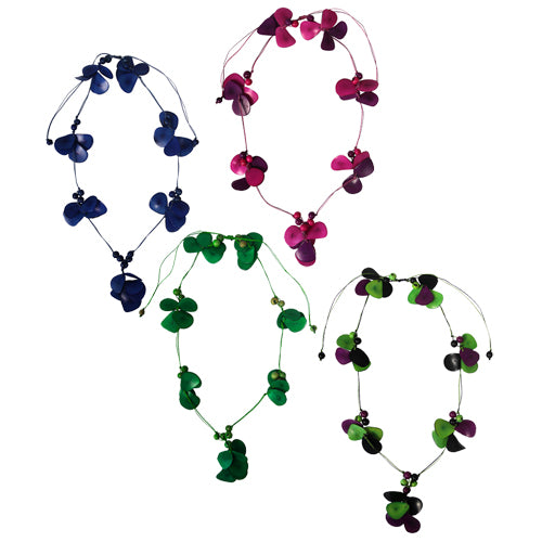 Tagua Multi-Colored Slice Necklace