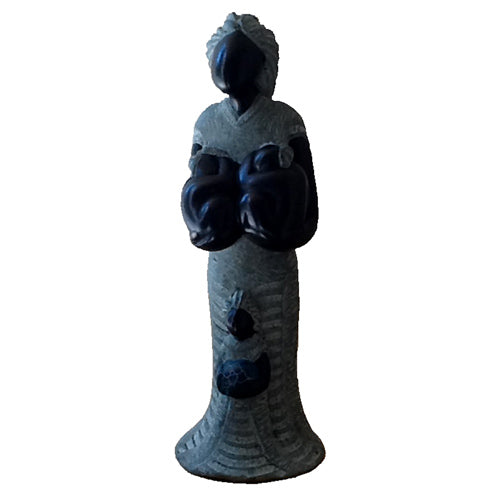 Soapstone Mother & Children Sculpture