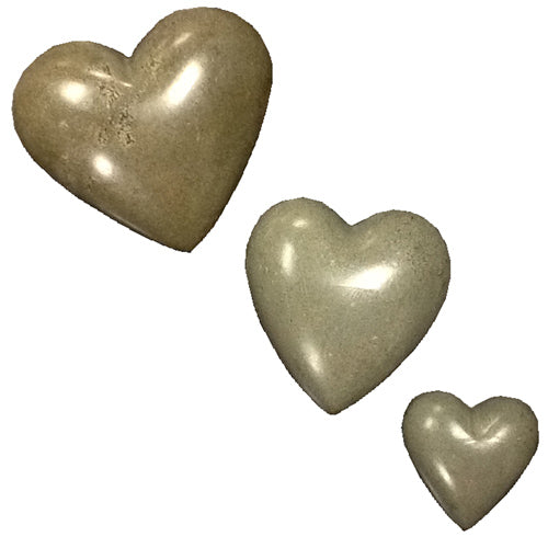 Gray Soapstone Heart