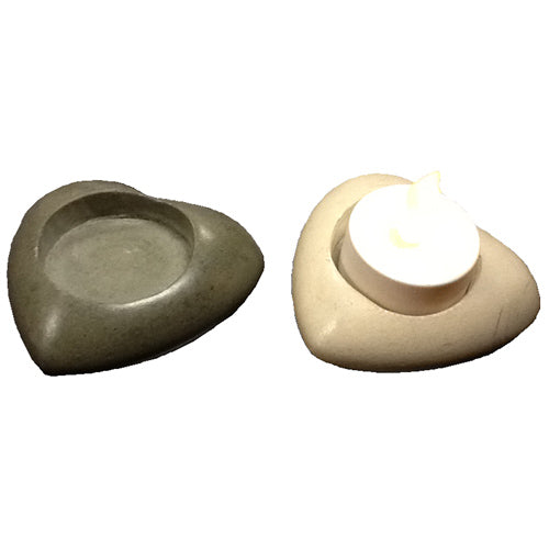 Soapstone Heart Tealight Holder