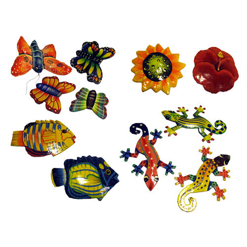 Paper Mache Flower Magnets from Haiti-1